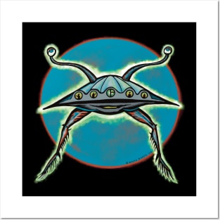 Cy Borg UFO Posters and Art